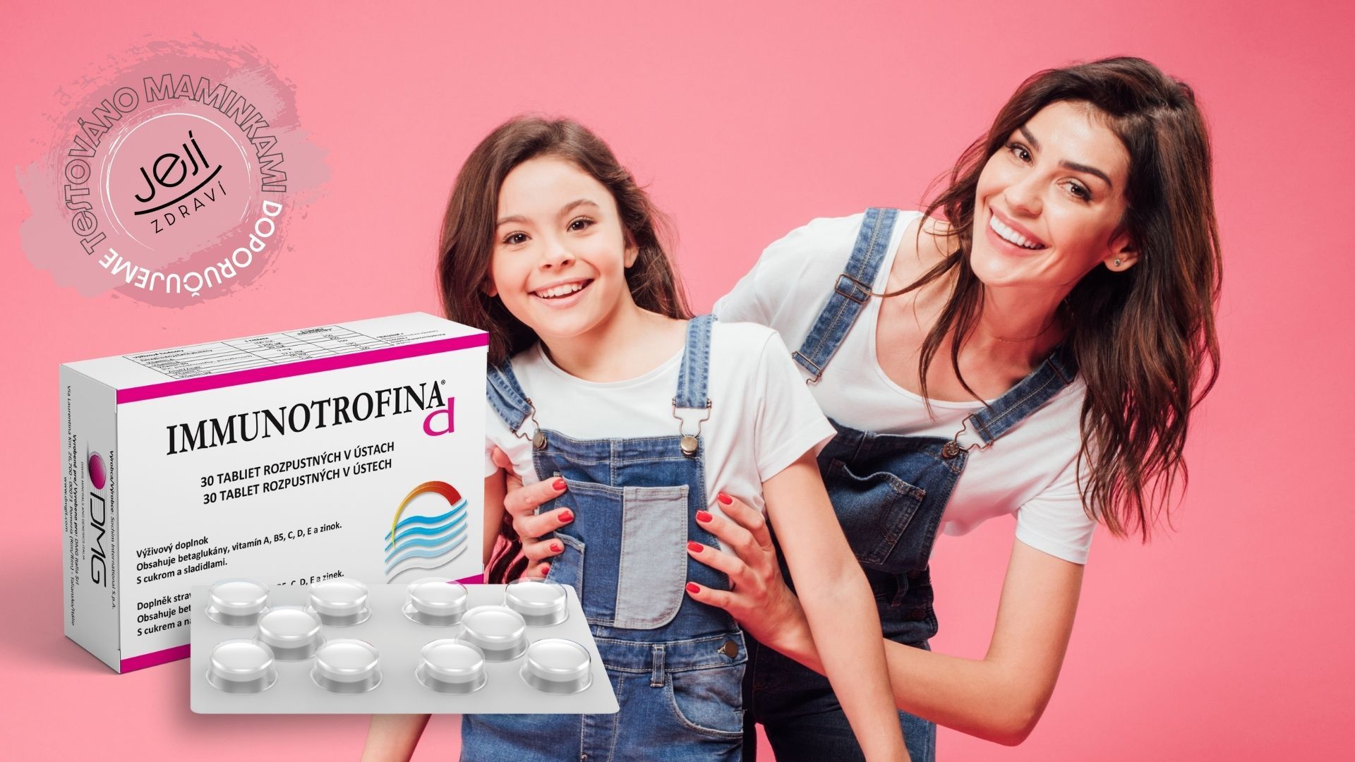 Maminky s dětmi otestovaly: Tablety IMMUNOTROFINA d s vitaminy a originálním betaglukanem