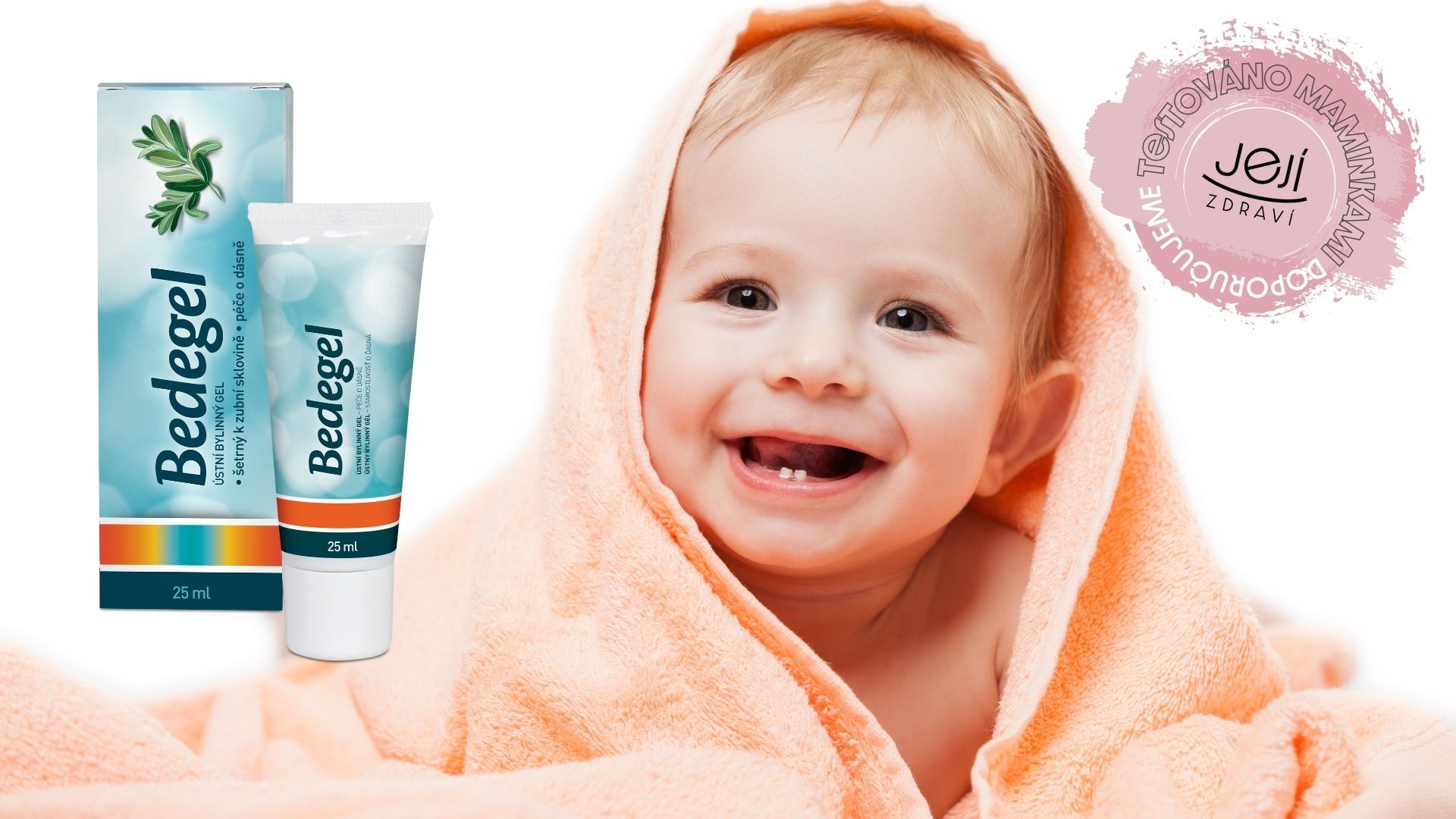 Maminky otestovaly Bedegel – ústní bylinný gel, který pomáhá zmírnit nepříjemné pocity při prořezávání zoubků